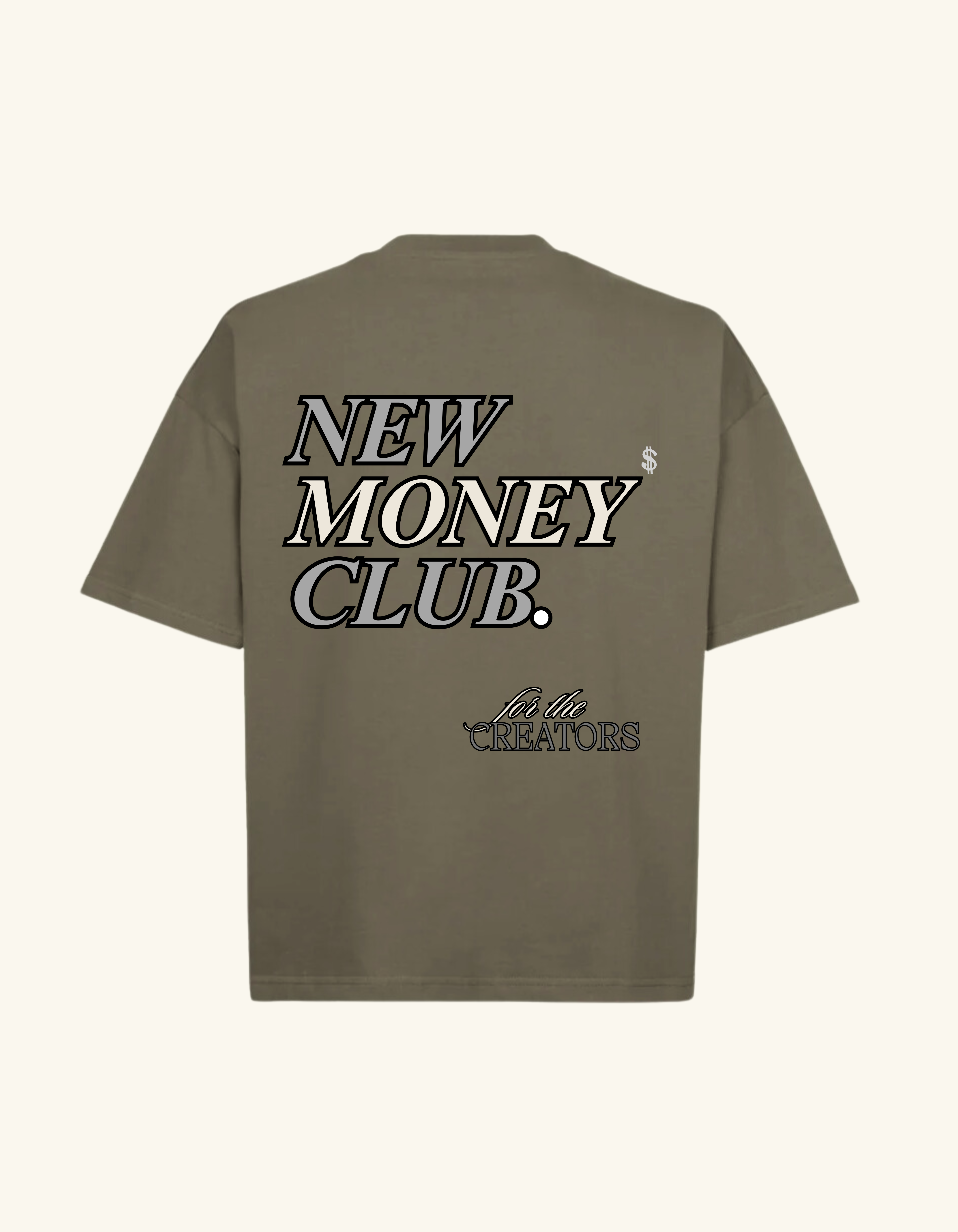 New Money Club "Graphite Olive" T-Shirt back