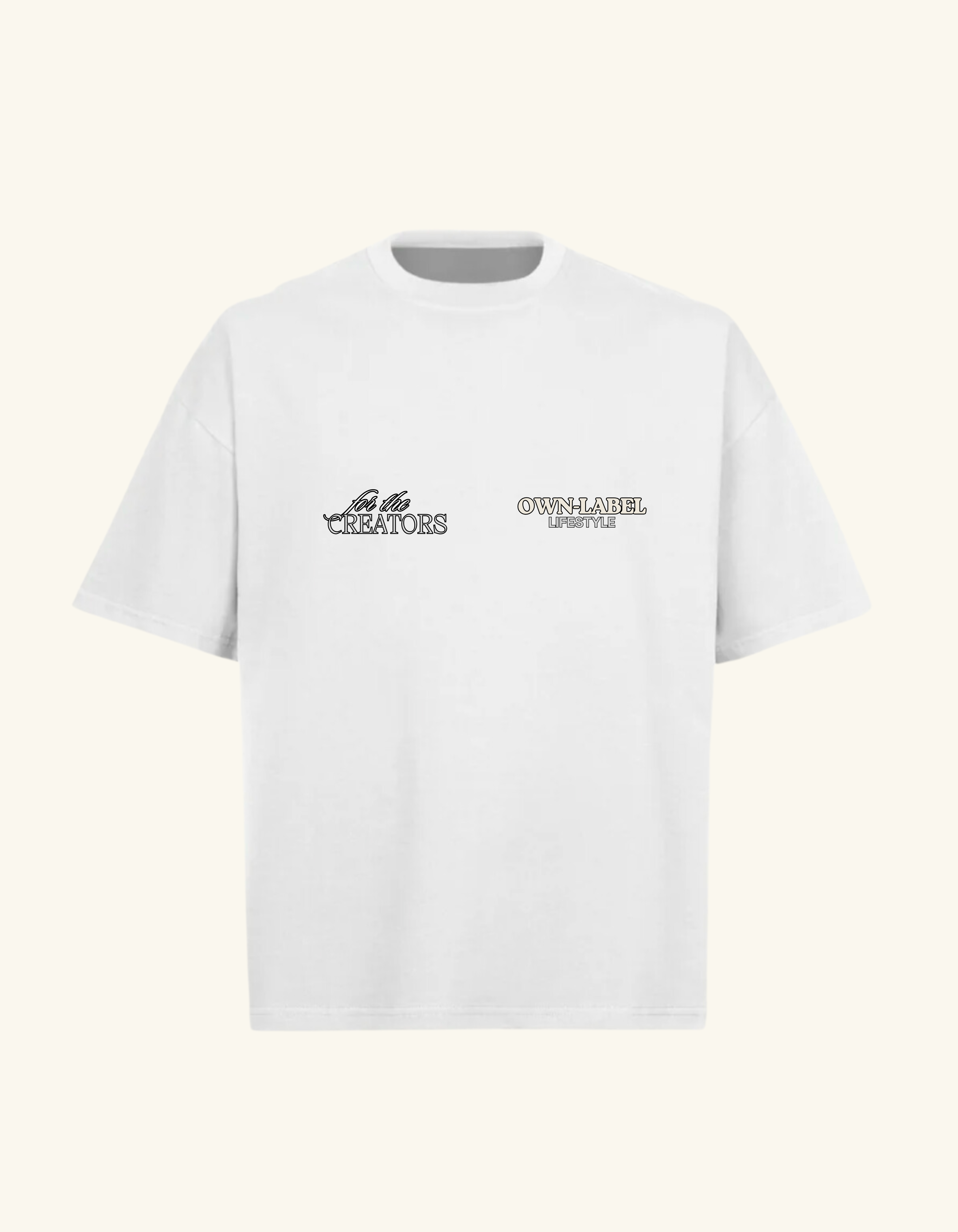 New Money Club "Porcelain White" T-Shirt Front