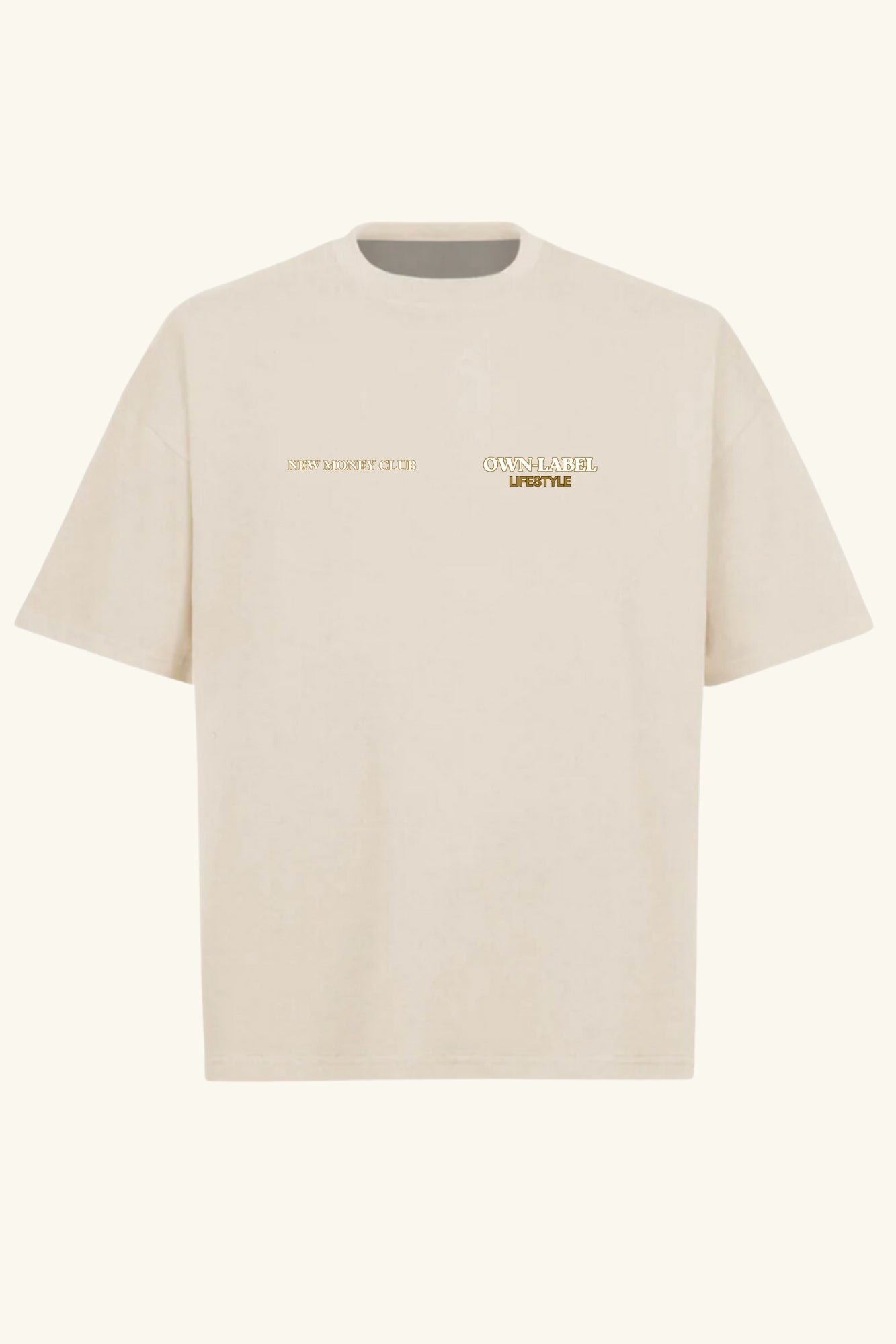 New Money Lifestyle "Champagne Cream" T-Shirt - Front