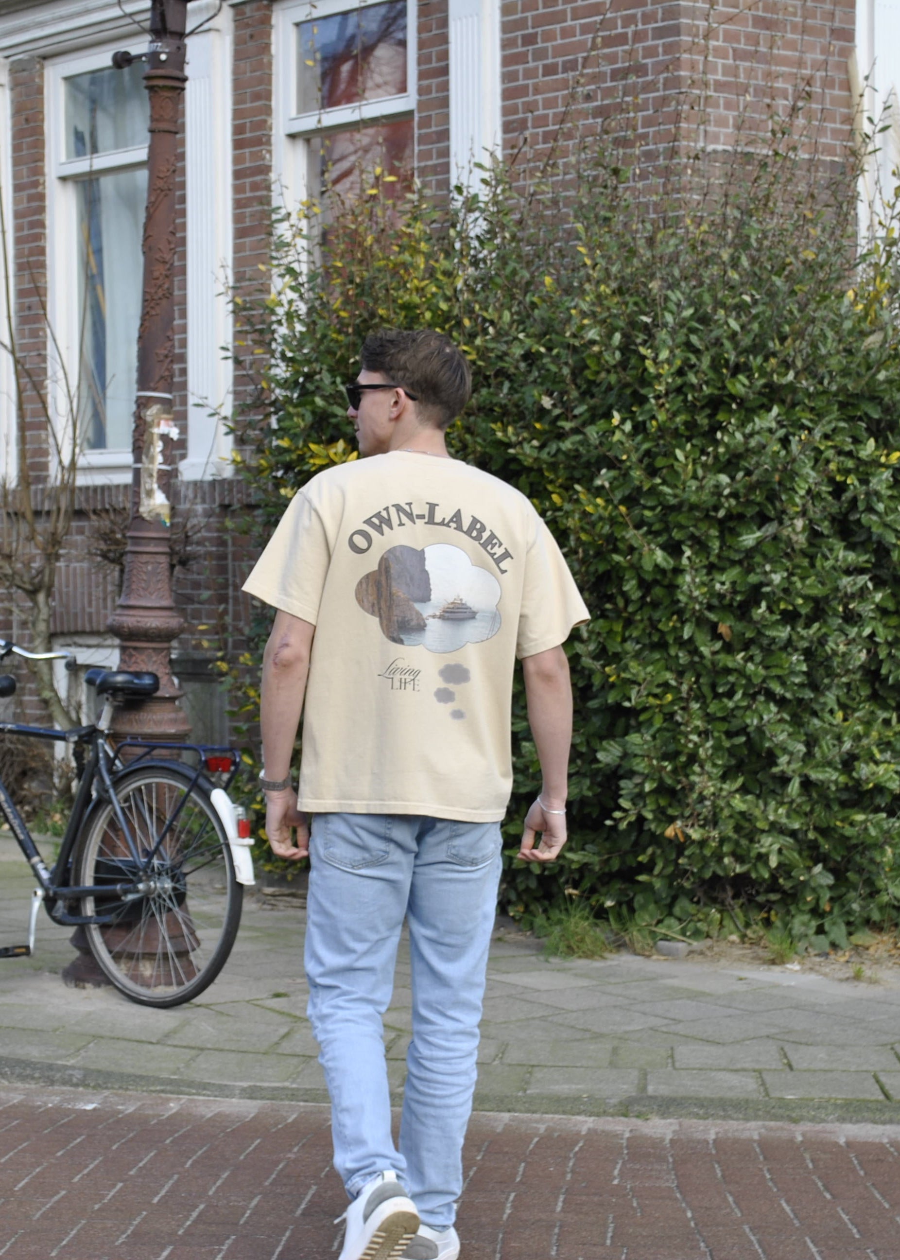 Dreaming "Champagne Cream" T-Shirt - On Model