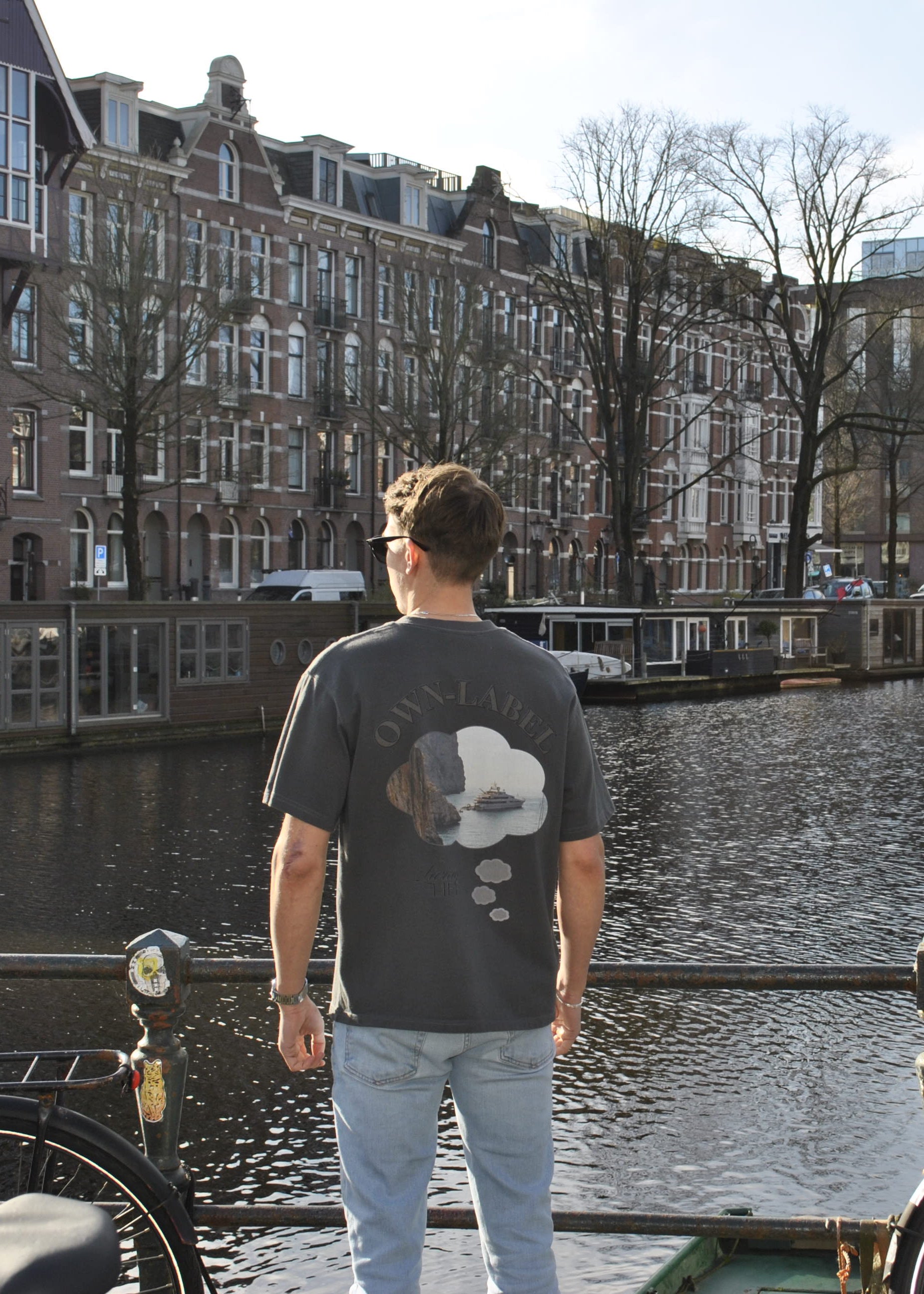 Dreaming "Titanium Grey" T-Shirt - On Model